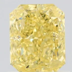1.02 Carat Radiant Fancy Intense Yellow VS2 Natural Diamond