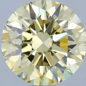 1.02 Carat Round Fancy Yellow VS1 Lab Diamond