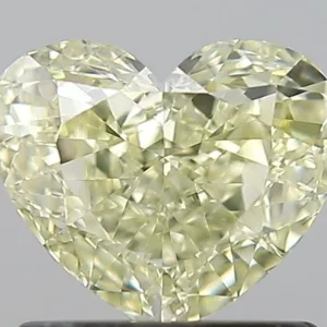 1.03 Carat Heart Fancy Light Yellow VS2 Natural Diamond