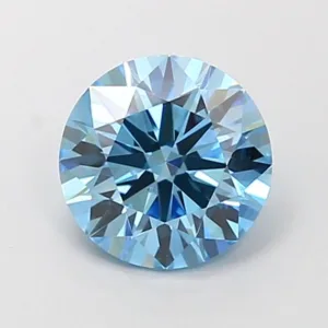 1.06 Carat Round Fancy Vivid Blue VVS2 Lab Diamond