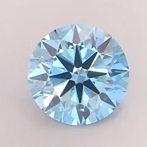 1.07 Carat Round Fancy Vivid Blue VS1 Lab Diamond