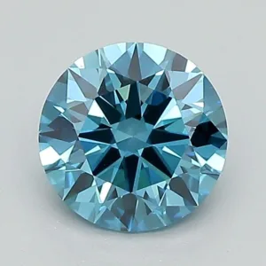 1.08 Carat Round Fancy Vivid Blue VS1 Lab Diamond