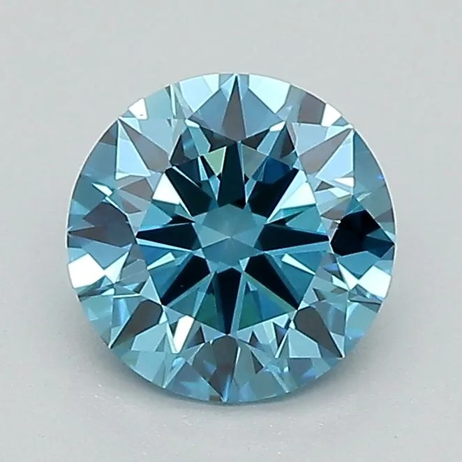 1.08 Carat Round Fancy Vivid Blue VS1 Lab Diamond 1 1.08 Carat Round Fancy Vivid Blue VS1 Lab Diamond