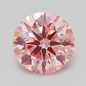 1.08 Carat Round Fancy Vivid Pink VS1 Lab Diamond