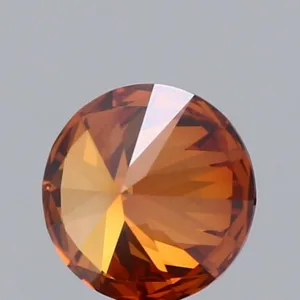 1.09 Carat Round Fancy Deep Orange VS1 Lab Diamond