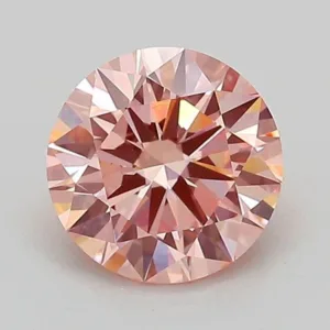 1.09 Carat Round Fancy Vivid Pink VVS2 Lab Diamond