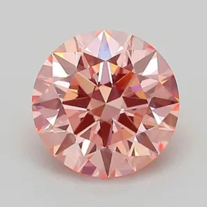 1.09 Carat Round Fancy Vivid Pink VVS2 Lab Diamond