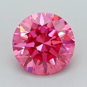 1.12 Carat Round Fancy Vivid Pink VS1 Lab Diamond