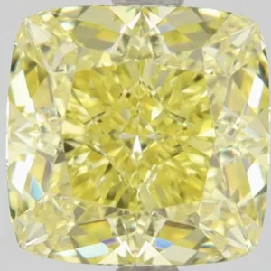 1.16 Carat Cushion Brilliant Fancy Intense Yellow VVS2 Natural Diamond