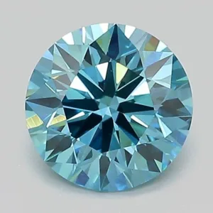 1.39 Carat Round Fancy Vivid Blue VS1 Lab Diamond