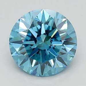 1.43 Carat Round Fancy Vivid Blue VS1 Lab Diamond
