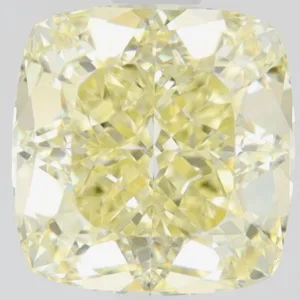 1.51 Carat Cushion Brilliant Fancy Yellow VS1 Natural Diamond