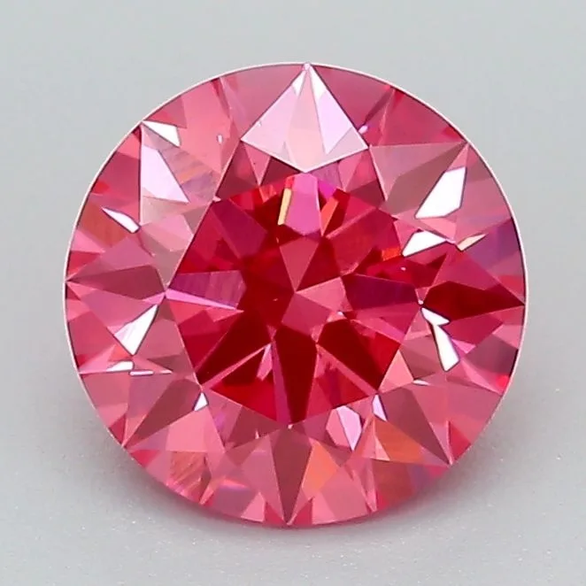 1.51 Carat Round Fancy Vivid Pink VS1 Lab Diamond 1 1.51 Carat Round Fancy Vivid Pink VS1 Lab Diamond