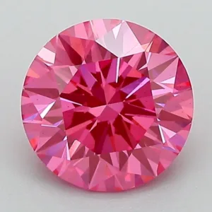 1.55 Carat Round Fancy Vivid Pink VS2 Lab Diamond