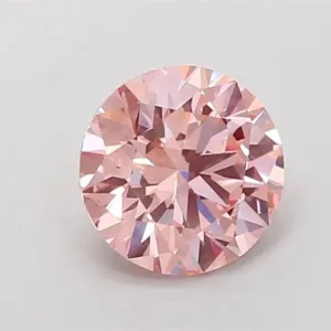 1.56 Carat Round Fancy Vivid Pink VS1 Lab Diamond
