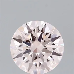 1.58 Carat Round Fancy Light Pink VS2 Lab Diamond