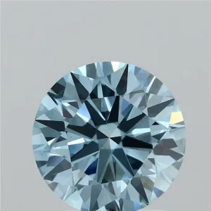 1.58 Carat Round Fancy Vivid Blue VS1 Lab Diamond