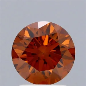 1.59 Carat Round Fancy Orange VVS2 Lab Diamond