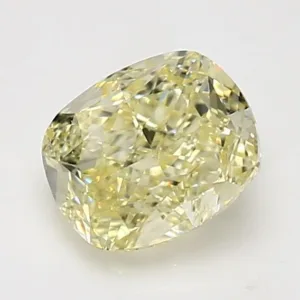 2.01 Carat Cushion Brilliant Fancy Yellow VVS2 Natural Diamond