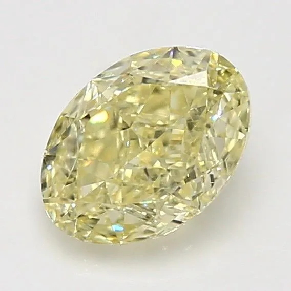 2.01 Carat Oval Fancy Yellow SI2 Natural Diamond 1 2.01 Carat Oval Fancy Yellow SI2 Natural Diamond
