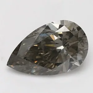 2.01 Carat Pear Fancy Gray I2 Natural Diamond