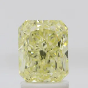 2.01 Carat Radiant Fancy Yellow VS2 Natural Diamond