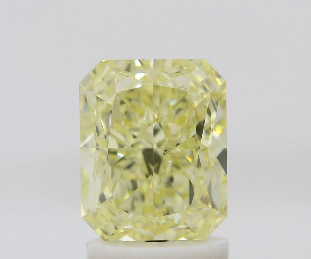 2.01 Carat Radiant Fancy Yellow VS2 Natural Diamond 1 2.01 Carat Radiant Fancy Yellow VS2 Natural Diamond
