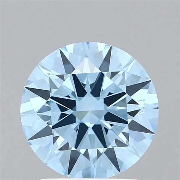 2.01 Carat Round Fancy Vivid Blue VVS2 Lab Diamond 1 2.01 Carat Round Fancy Vivid Blue VVS2 Lab Diamond