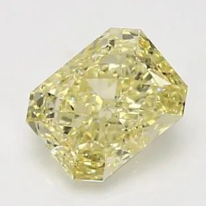 2.02 Carat Radiant Fancy Yellow SI2 Natural Diamond