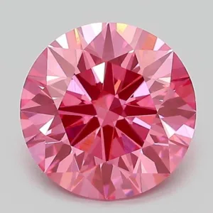 2.05 Carat Round Fancy Vivid Pink VS1 Lab Diamond