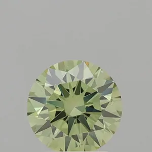 2.08 Carat Round Fancy Vivid Green VS1 Lab Diamond