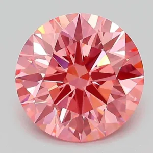 2.09 Carat Round Fancy Vivid Pink VVS2 Lab Diamond