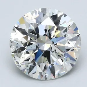 2.18 Carat Round J SI2 Natural Diamond