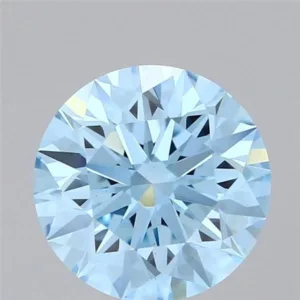 2.53 Carat Round Fancy Vivid Blue VS1 Lab Diamond