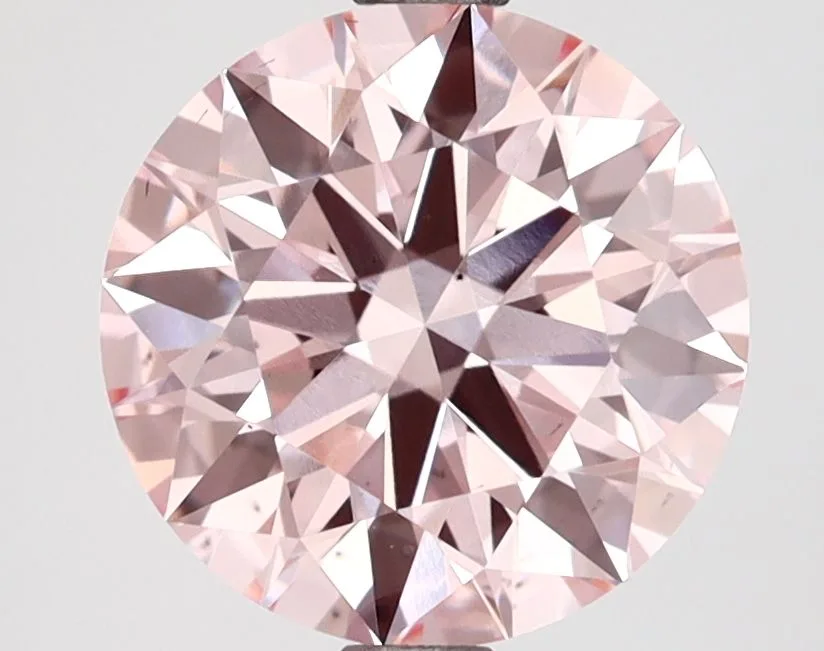 2.68 Carat Round Fancy Intense Pink VS2 Lab Diamond 1 2.68 Carat Round Fancy Intense Pink VS2 Lab Diamond