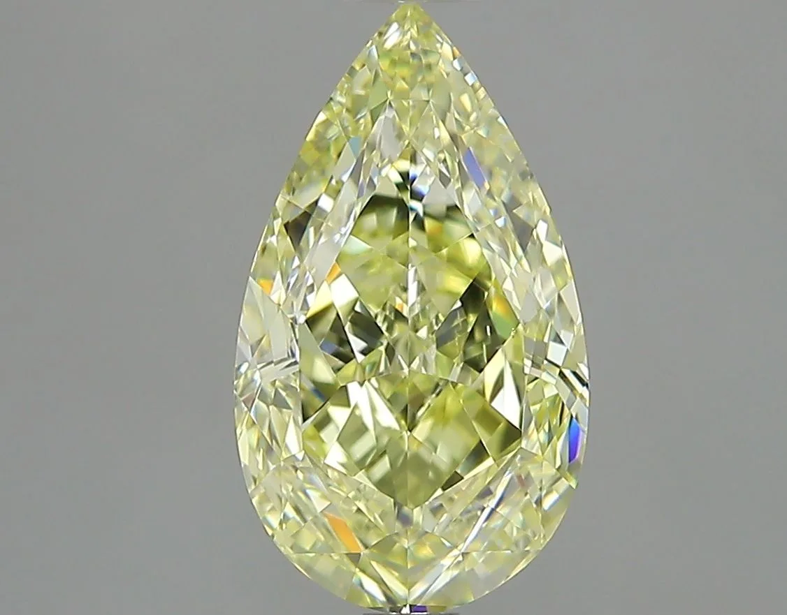 3 Carat Pear Fancy Light Yellow VS1 Natural Diamond 1 3 Carat Pear Fancy Light Yellow VS1 Natural Diamond