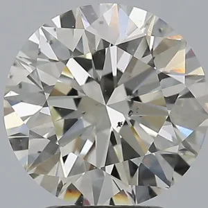 3.01 Carat Round J SI1 Natural Diamond