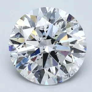 3.02 Carat Round E SI2 Natural Diamond