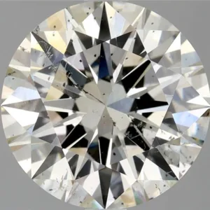 3.02 Carat Round J SI2 Natural Diamond