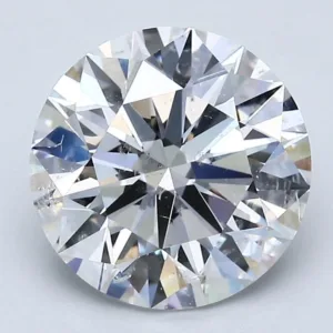 3.04 Carat Round E SI2 Natural Diamond