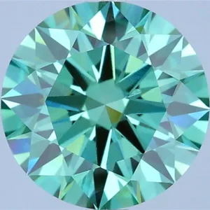 3.08 Carat Round Fancy Vivid Green VVS2 Lab Diamond