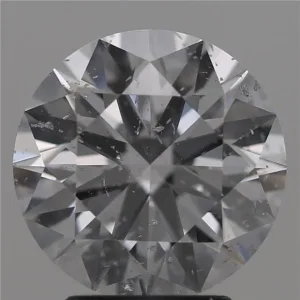 3.12 Carat Round D SI2 Natural Diamond