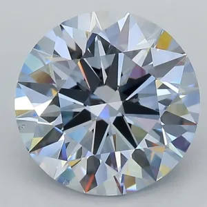 3.17 Carat Round Fancy Blue VS2 Lab Diamond