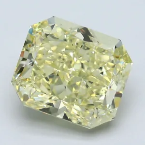 3.35 Carat Radiant Fancy Yellow VS2 Natural Diamond