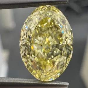3.46 Carat Oval Fancy Intense Yellow VVS1 Natural Diamond