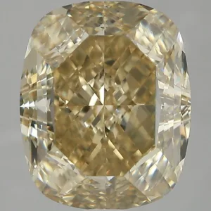 3.5 Carat Cushion Brilliant Fancy Yellow VS2 Natural Diamond