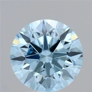 3.59 Carat Round Fancy Vivid Blue VS2 Lab Diamond