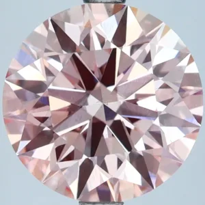 3.88 Carat Round Fancy Intense Pink VS2 Lab Diamond