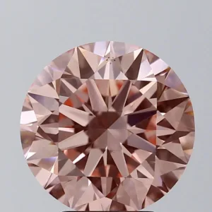 3.9 Carat Round Fancy Vivid Pink VS1 Lab Diamond