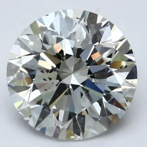 4.01 Carat Round F SI2 Natural Diamond